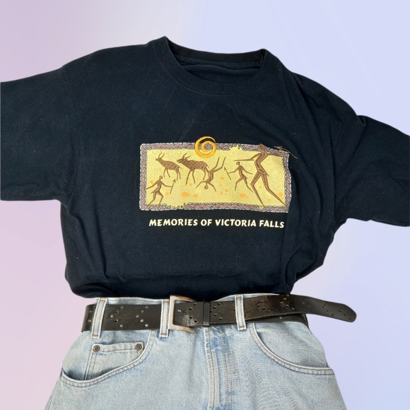Y2K victoria falls souvenir t-shirt - Picture 1 of 7